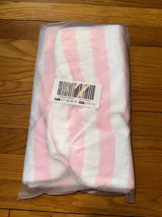 Victoria's Secret Pink and White Striped Tote - Picture 4 of 4